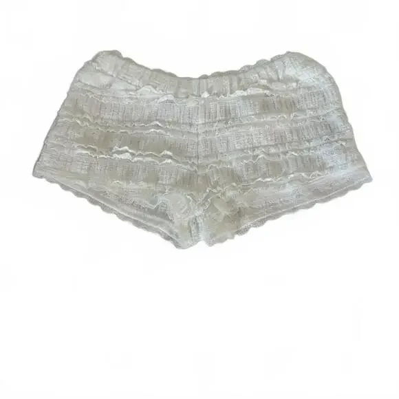NWOT Edikted Lucy Ruffled Lace Shorts Sz XS - Picture 5 of 10